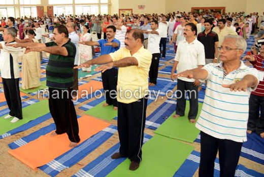 International Yoga Day observed with enthusiasm across Mangaluru 1